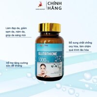 Viên uống GLUTATHIONE 1000mg Viên uống trắng da giảm nám mờ nhăn chống lão hoá_CHÍNH HÃNG