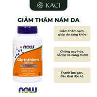 Viên Uống Glutathione 500mg Now Foods Giảm Thâm Sạm Da, Hỗ Trợ Trắng Da, Thải Độc Gan
