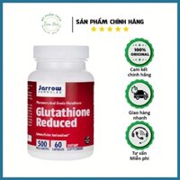 Viên uống GLUTATHIONE 500mg trắng da, ngăn nám sạm, lọ 60 viên Jar.row For.mulas