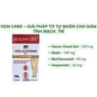 Viên uống GREEN LIVING VEIN CARE, VIEN SUPREME Suy giãn tĩnh mạnh và co búi trĩ [Nhập khẩu USA] - Hộp 60 viên