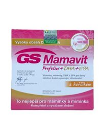 Viên uống GS Mamavit Prefolin + DHA + EPA – Hỗ trợ bổ sung DHA, EPA, Prefolin, vitamin, khoáng chất cho phụ nữ mang thai (30 viên nén + 30 viên nang)
