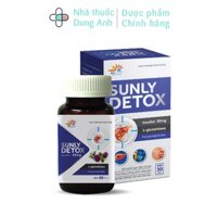 Viên uống hạ men gan, xơ gan, men gan cao, đào thải độc tố do sử dụng bia rượu,hoá chất, thuốc tây dài ngày- SUNLY DETOX