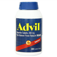 Viên uống hạ sốt giảm đau Advil Ibuprofen 200mg 360 viên Mỹ