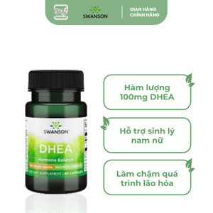 Viên uống hạn chế lão hóa, cân bằng nội tiết tố Swanson DHEA 10mg - 120 viên