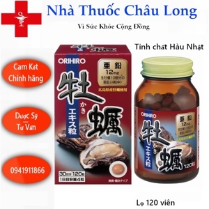 Viên uống hàu tươi Orihiro Oyster Nhật Bản - 120 viên