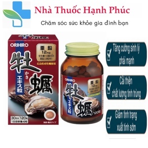 Viên uống hàu tươi Orihiro Oyster Nhật Bản - 120 viên