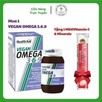 Viên Uống HealthAid Vegan Omega 369 60 viên Giúp Giảm Cholesterol Máu, Tốt Cho Tim Mạch - Nhà Thuốc Anh Đức
