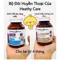 VIên uống Healthy Care High Strength DHA 60 viên, Healthy Care Milk Calcium giúp bổ sung canxi cho bé 60 viên