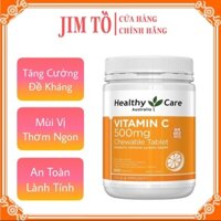 Viên uống Healthy Care Vitamin C 500mg, Úc (500v) tăng cường đề kháng, đẹp da cho người từ 2 tuổi trở lên