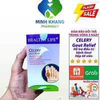 Viên uống Healthy life Celery Gout Relief ⚡Chính Hãng⚡ Hỗ trợ điều trị gút - Hộp 60 viên Che tên sản phẩm