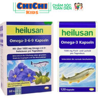 Viên Uống Heilusan Omega 3 và Omega-3-6-9 Kapseln Của Đức/Hỗ trợ trí não,thị giác, Tim Mạch