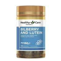 Viên uống hỗ trợ bổ mắt Healthy Care Bilberry & Lutein Úc 120 viên