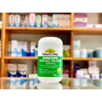 Viên uống hỗ trợ bổ não giảm đau nửa đầu Nature's Way Ginkgo Biloba 2000mg của Úc 120 viên