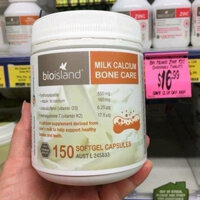 Viên Uống Hỗ Trợ Bổ Sung Canxi Bio Island Milk Calcium Bone Care Úc