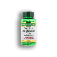 Viên Uống Hỗ Trợ Bồi Bổ Xương Khớp Nature’s Bounty Calcium Magnesium Zinc (Hộp 100 Viên)
