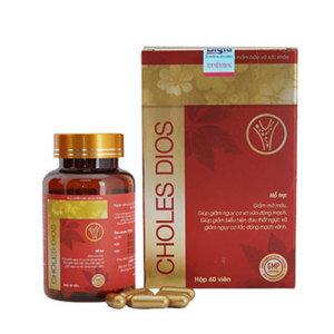 Viên uống hỗ trợ cải thiện mỡ máu, men gan cao Choles Dios