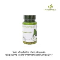 Viên uống hỗ trợ chức năng não, tăng cường trí nhớ Pharmanex BioGinkgo 27/7 Tablet (60 viên)