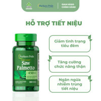 Viên Uống Hỗ Trợ Đường Tiết Niệu và Tuyến Tiền Liệt Khỏe Mạnh Saw Palmetto Puritan’s Pride 450mg (100 viên/lọ)
