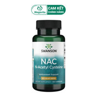 Viên Uống Hỗ Trợ Giải Độc Cơ Thể Swanson NAC N-Acetyl Cysteine 600mg 100 Viên Từ Mỹ