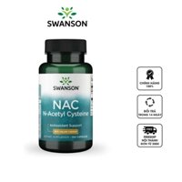 Viên Uống Hỗ Trợ Giải Độc Cơ Thể Swanson NAC N-Acetyl Cysteine
