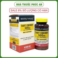 Viên uống hỗ trợ giảm acid uric Gout MASON NATURAL Tart Cherry Mỹ 90 viên giúp giảm đau xương khớp