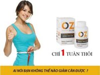 Viên uống hỗ trợ giảm cân OZ Slim Natural Pure & Safe của Mỹ 40 viên