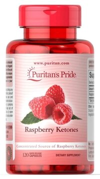 Viên Uống Hỗ Trợ Giảm Cân Puritan's Pride Raspberry Ketones 100mg, 120 viên