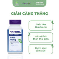 Viên Uống Hỗ Trợ Giảm Căng Thẳng, Mệt Mỏi, Cải Thiện Tâm Trạng Natrol 5-HTP Mood & Stress 100mg (30 Viên/Lọ)