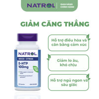 Viên Uống Hỗ Trợ Giảm Căng Thẳng, Mệt Mỏi, Cải Thiện Tâm Trạng Natrol 5-HTP Mood & Stress 100mg (30 Viên/Lọ)