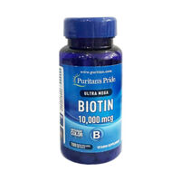 Viên uống hỗ trợ giảm rụng tóc đẹp da Biotin Ultra Mega Puritan's Pride