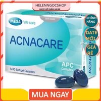 Viên uống hỗ trợ giảm tiết bã nhờn và ngăn ngừa mụn ACNACARE hộp 30 viên nang mềm