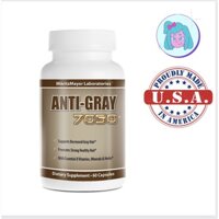 Viên uống hỗ trợ giảm tóc bạc sớm Anti Gray 7050 của Mỹ (Cam kết hàng chuẩn USA)