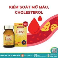 Viên uống hỗ trợ kiểm soát mỡ máu, cholesterol Bewel Less từ Nhật Bản