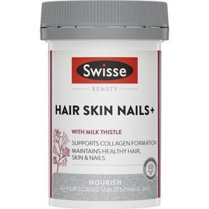 Viên uống hỗ trợ làm đẹp da móng tóc Swisse Ultiboost Hair Skin Nails+ 60 viên