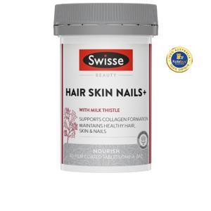 Viên uống hỗ trợ làm đẹp da móng tóc Swisse Ultiboost Hair Skin Nails+ 60 viên