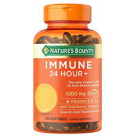 VIÊN UỐNG HỖ TRỢ MIỄN DỊCH 24 GIỜ NATURE'S BOUNTY IMMUNE 24 HOUR,120 VIÊN