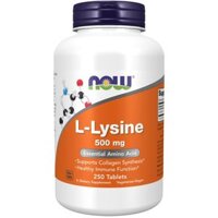 Viên uống hỗ trợ miễn dịch, tăng sinh Collagen Now L-Lysine 500mg 250 Viên