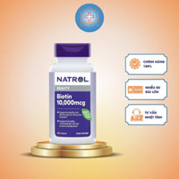 Viên Uống Hỗ Trợ Mọc Tóc, Chống Rụng Tóc Natrol Biotin Beauty 10,000mcg hộp 100 Viên của Mỹ Nhà Thuốc 478