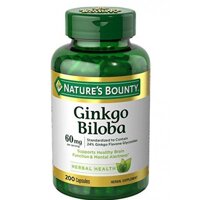 Viên Uống Hỗ Trợ Não Bộ Nature’s Bounty Ginkgo Biloba 60mg 200 Viên