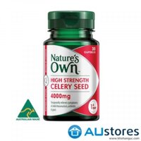 Viên uống hỗ trợ người bị Gout Nature's Own Hight Strength Celery Seed 40000mg 30 viên