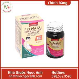 Viên uống hỗ trợ phụ nữ mang thai Pharmekal Prenatal DHA & Folic Acid 60 viên
