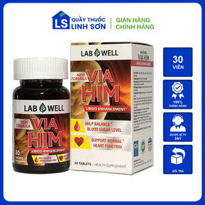 Viên uống hỗ trợ sinh lý nam Via Him Lab Well 30 viên