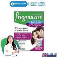 Viên uống hỗ trợ sức khỏe cho nam và nữ Pregnacare Him & Her Conception 60 Viên