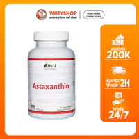 Viên uống hỗ trợ sức khỏe, miễn dịch và chống oxy hóa NuU Natural Astaxanthin 12mg ( 180 viên ) | WHEYSHOP HCM