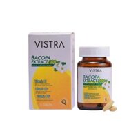 Viên Uống Hỗ Trợ Suy Giảm Trí Nhớ, Tăng Khả Năng Tập Trung Vistra Bacopa Extract 300mg Hộp 30 Viên