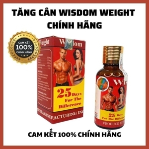 Viên uống hỗ trợ tăng cân Wisdom Weight hộp 25 viên