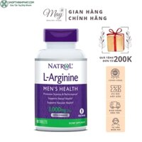 Viên Uống Hỗ Trợ Tăng Cường Sinh Lý, Cải Thiện Sức Khỏe Nam Giới Natrol L-Arginine 3000mg (Lọ 90 Viên)