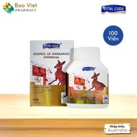 Viên uống hỗ trợ tăng cường sinh lý nam giới Vital code Essence of Kangaroo hộp 100 viên