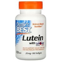 Viên uống hỗ trợ thị lực, giảm tác hại của ánh sáng xanh Doctor’s Best Lutein 20mg