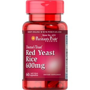Viên uống hỗ trợ tiêu hóa Puritan's Pride Red Yeast Rice 60 viên